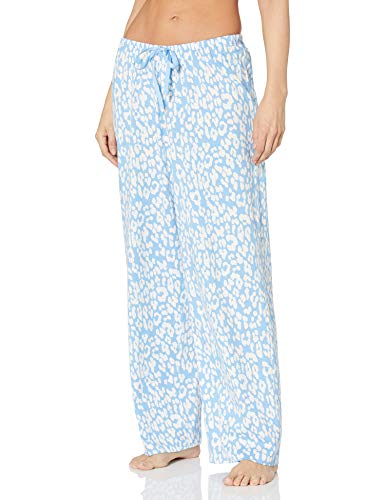 HUE Damen Bedruckte Strick-Pyjama-Schlafhose Pyjamaunterteile, Bella Blue Animal Shadow, S von HUE