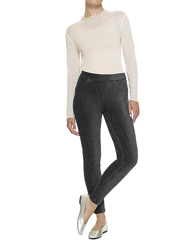 HUE Damen Cord Leggings, Dunkelgrau, Medium von HUE