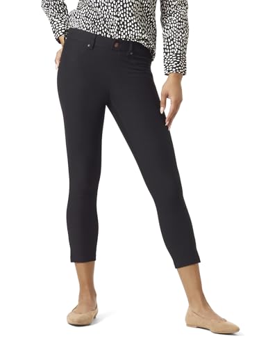 HUE Damen Essential Denim Capri mit Knöchelschlitzen Strumpfwaren, Schwarz, 3X von HUE