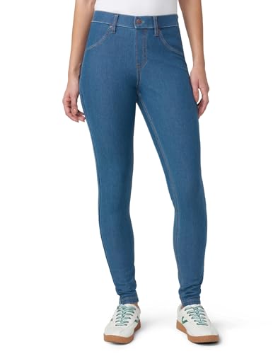 HUE Damen Essential Denim Leggings, Mittlerer Waschung, X-Klein von HUE