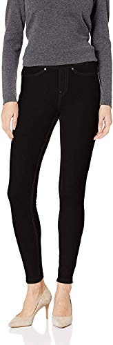 HUE Damen Jeanz-Denim-Leggings Strumpfwaren, schwarz, Mittel von HUE