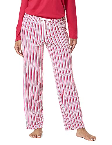 HUE Damen Printed Knit Long Pajama Sleep Pant Pyjamaunterteil, Amor – gestreifte Marmelade, X-Large von HUE