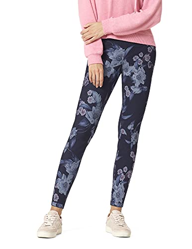 HUE Damen Reversible Denim High Rise Leggings Strumpfwaren, Tolles, florales Design, Groß von HUE