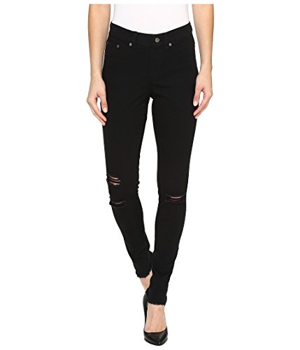 HUE Damen Ripped Knee Denim لل لرللل اللوووررر Rissen Am Knie. Leggings, schwarz, Groß von HUE