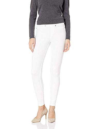 HUE Damen Jeanz-Denim-Leggings Strumpfwaren, Weiß, Klein von HUE