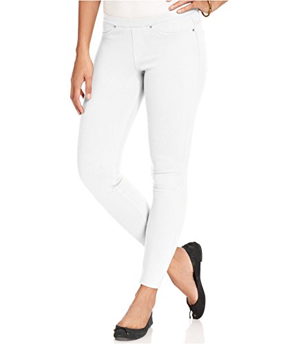 HUE Damen Jeanz-Denim-Leggings Strumpfwaren, Weiß, X-Groß von HUE