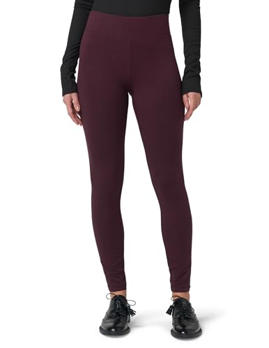 HUE Damen Ultra with Wide Waistband, Full and Capri Length Leggings, Schwarz (Black Cherry), X-Groß von HUE