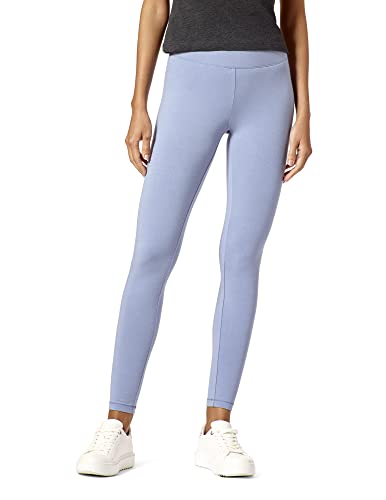 HUE Damen Ultra Cotton Leggings With Wide Waistband Strumpfwaren, Country, Blau, L EU von HUE