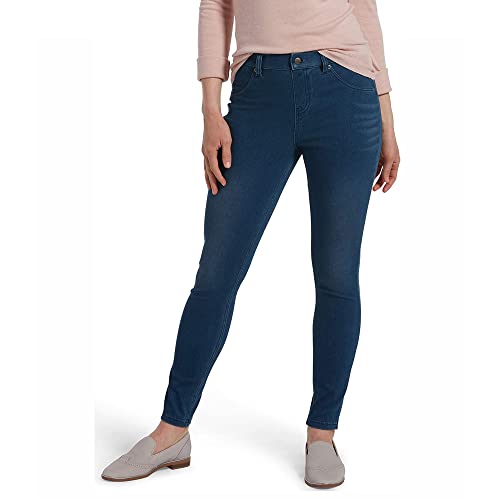 HUE Damen Ultra Soft High Waist Denim Leggings Strümpfe, Windsor Blue Wash, 1X von HUE