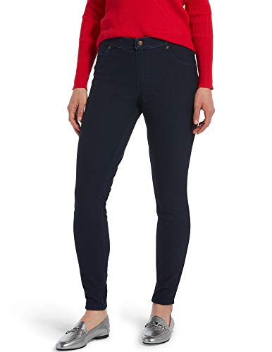 HUE Damen Ultraweiche Denim Fleece-Innenfutter Leggings, Tinte, Waschung, Groß von HUE