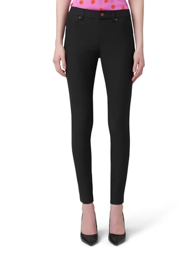 HUE Damen Essential Denim Leggings, Schwarz, S von HUE