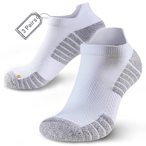 HUEGLO 3Paar Plantarfasziitis Socken Kompressionssocken Damen Herren Sport Unterstützen Wandersocken kompressionssocken Laufsocken Sportsocken Rutschfeste Anti Schweiß Socken 34-37 von HUEGLO