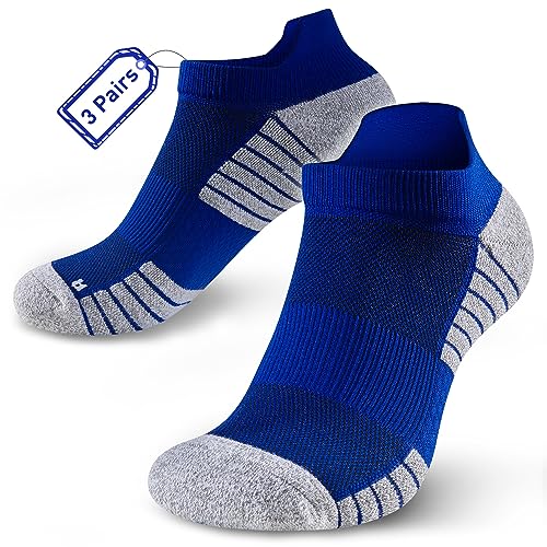 HUEGLO 3Paar Plantarfasziitis Socken Kompressionssocken Damen Herren Sport Unterstützen Wandersocken kompressionssocken Laufsocken Sportsocken Rutschfeste Anti Schweiß Socken 34-37 von HUEGLO