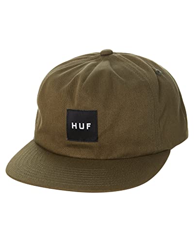 HUF Box Logo Unstrukturierte Snapback Cap - Olivgrün - Einheitsgröße von HUF