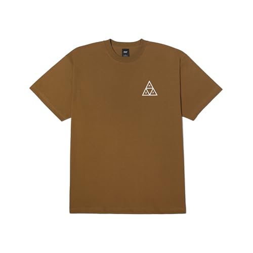 HUF Dreifach-Triangel-T-Shirt, kurzärmelig, 100 % einlaufvorbehandelte Baumwolle, Schlamm, X-Large HUF Dreifach-Triangel-T-Shirt, kurzärmelig, 100 % einlaufvorbehandelte Baumwolle, Schlamm, X-Large von HUF
