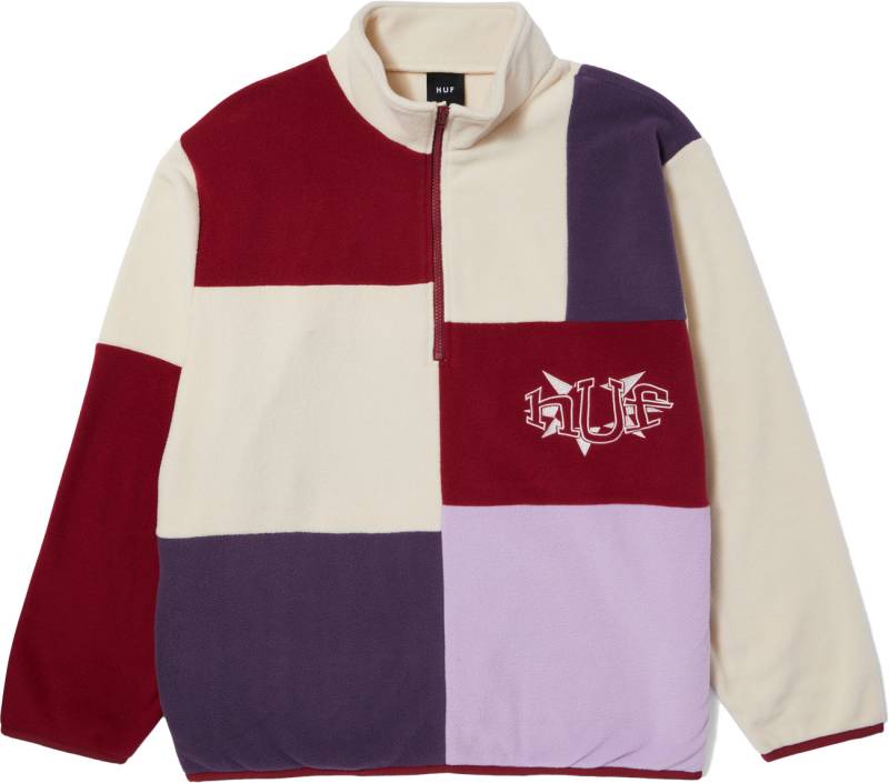 HUF Herren Fleecepullover Remix Quarter Zip Fleece von HUF