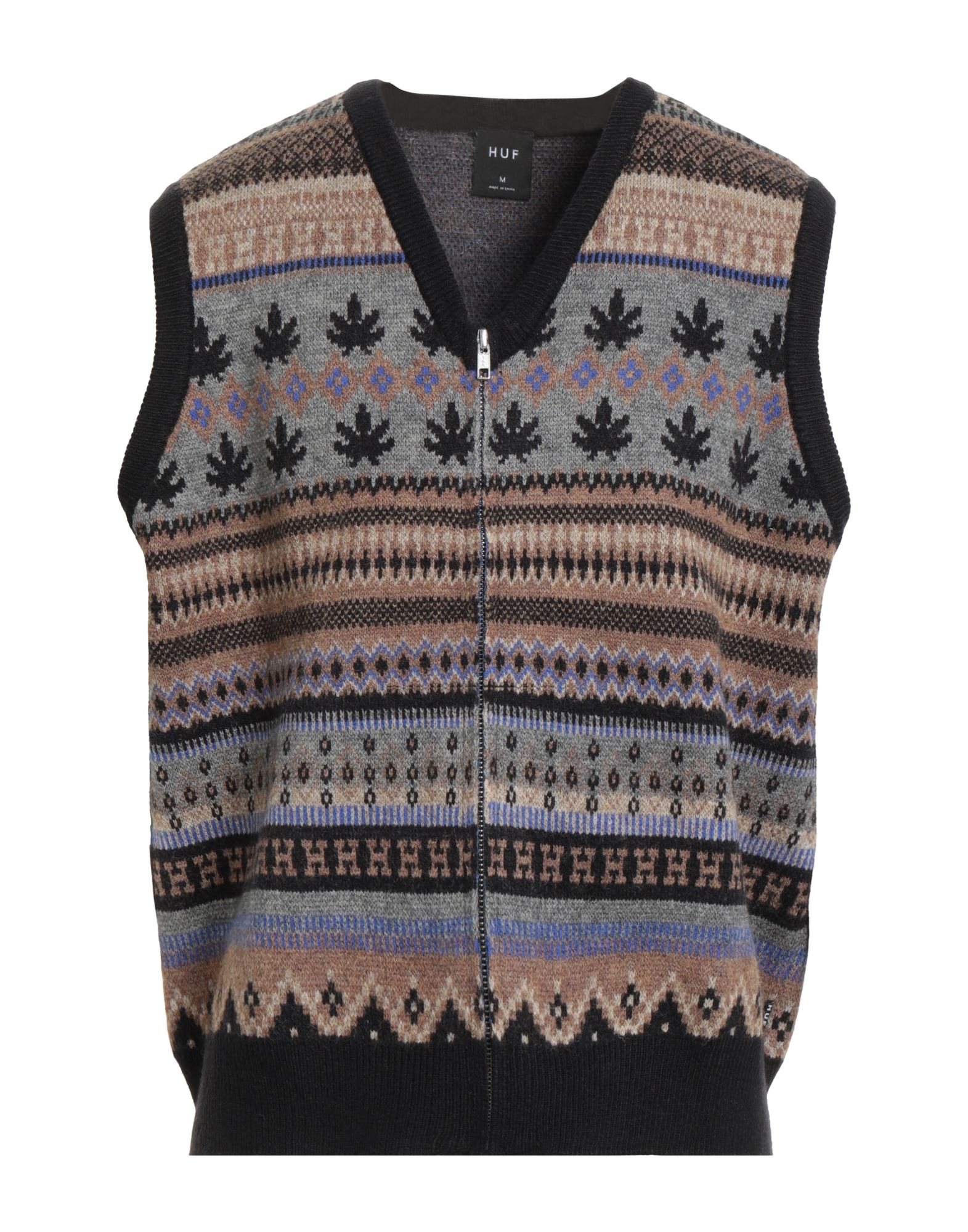 HUF Strickjacke Herren Khaki HUF Strickjacke Herren Khaki von HUF