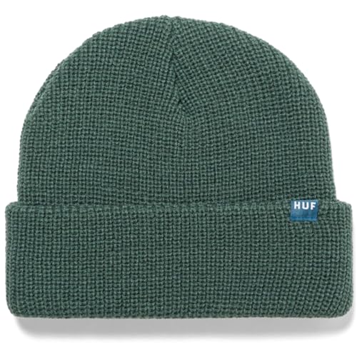 HUF Usual Fisherman Beanie Mütze - Kieferngrün - Einheitsgröße von HUF