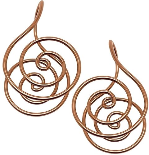 HUFENYU Kupfer-Handflächenring, Reiki-Spiral-Handringe For Meditation, Energieheilung, Kupfer-Energie-Spiral-Handringe(2pcs) von HUFENYU