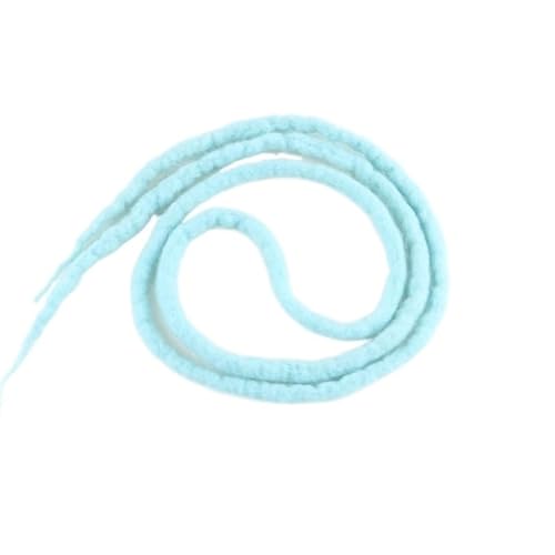 22 ZOLL Weiche Dreadlocks Doppelenden Nepal Wolle Synthetische Flechthaarverlängerungen Hip-Hop Handgemachte Dreads(Blue) von HUFFA