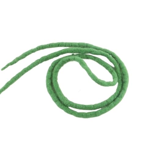 22 ZOLL Weiche Dreadlocks Doppelenden Nepal Wolle Synthetische Flechthaarverlängerungen Hip-Hop Handgemachte Dreads(Darker green) von HUFFA