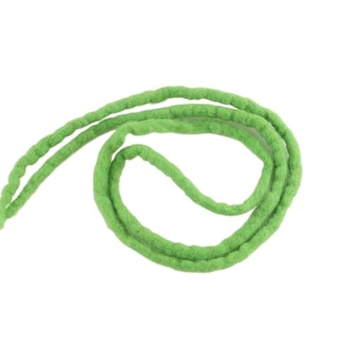 22 ZOLL Weiche Dreadlocks Doppelenden Nepal Wolle Synthetische Flechthaarverlängerungen Hip-Hop Handgemachte Dreads(Grass green) von HUFFA