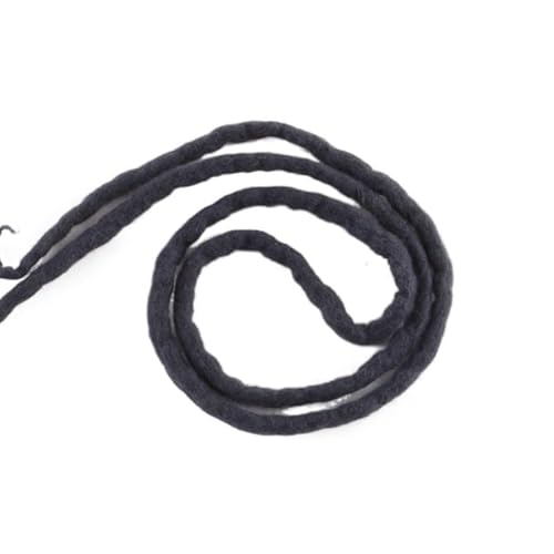 22 ZOLL Weiche Dreadlocks Doppelenden Nepal Wolle Synthetische Flechthaarverlängerungen Hip-Hop Handgemachte Dreads(Grey) von HUFFA