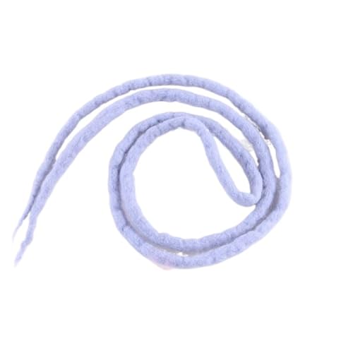 22 ZOLL Weiche Dreadlocks Doppelenden Nepal Wolle Synthetische Flechthaarverlängerungen Hip-Hop Handgemachte Dreads(Ice blue) von HUFFA