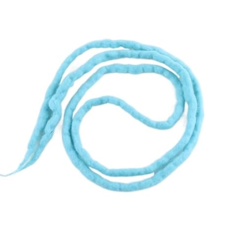 22 ZOLL Weiche Dreadlocks Doppelenden Nepal Wolle Synthetische Flechthaarverlängerungen Hip-Hop Handgemachte Dreads(Lake blue) von HUFFA