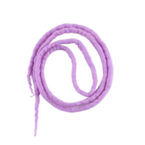 22 ZOLL Weiche Dreadlocks Doppelenden Nepal Wolle Synthetische Flechthaarverlängerungen Hip-Hop Handgemachte Dreads(Light purple) von HUFFA