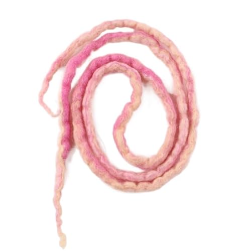 22 ZOLL Weiche Dreadlocks Doppelenden Nepal Wolle Synthetische Flechthaarverlängerungen Hip-Hop Handgemachte Dreads(M Tomato) von HUFFA