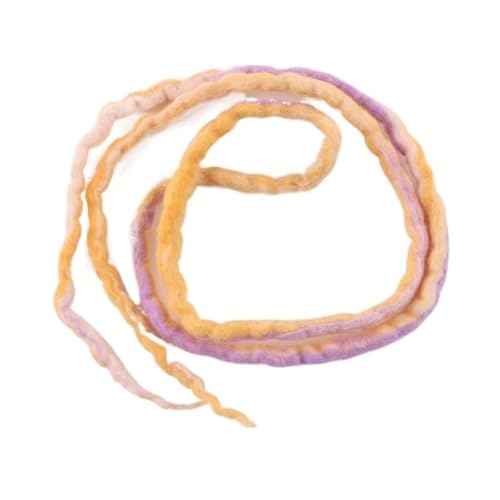 22 ZOLL Weiche Dreadlocks Doppelenden Nepal Wolle Synthetische Flechthaarverlängerungen Hip-Hop Handgemachte Dreads(M h purple) von HUFFA
