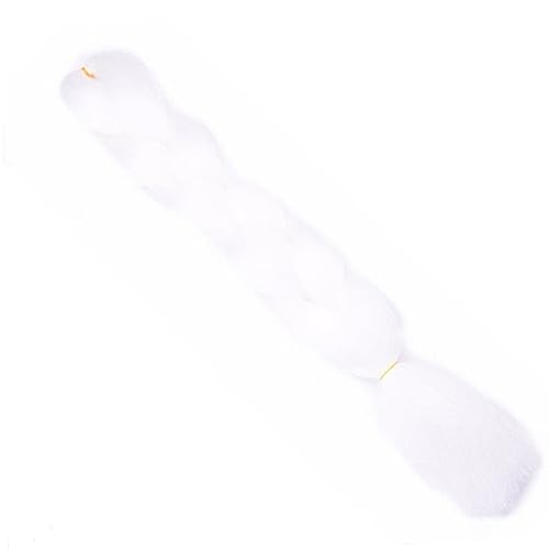 24 Zoll synthetisches langes Jumbo-Flechthaar for Frauen, bunte Zöpfe, 100 g, Regenbogenhaar(1 10) von HUFFA