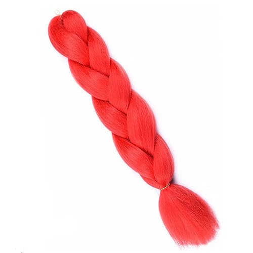 HUFFA 24 Zoll synthetisches langes Jumbo-Flechthaar for Frauen, bunte Zöpfe, 100 g, Regenbogenhaar(1 14) von HUFFA