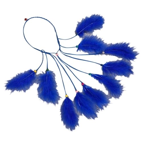 Böhmischer bunter Feder-Haarkamm for Frauen, Zopf, Dreadlock-Haarspangen(M) von HUFFA