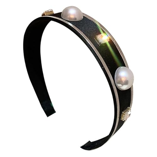 Cool Wind Flash Diamant Perle Metall Kette Haar Zubehör Stirnband for Stilvolle Frisuren von HUFFA