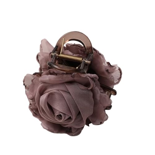 Fabric Dry Rose Shark Clip – Haargreifer-Accessoires for Damen for müheloses Styling(Purpleone) von HUFFA