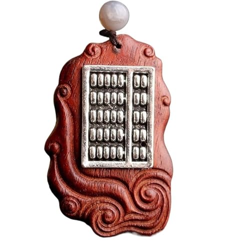 HUFFA Halskette mit Sandelholz-Anhänger im Vintage-Ethno-Stil for Damen – langes dekoratives Schmuck-Accessoire(Wishfulthinking) von HUFFA