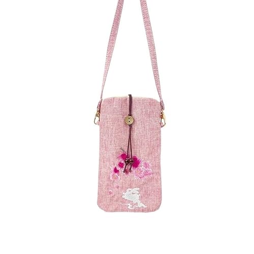 HUFFA Hanfu-Umhängetasche im antiken Stil for Damen, bestickte Handy-Schultertasche(Color12) von HUFFA