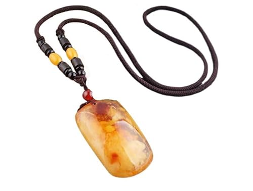 HUFFA Neue Lange Halskette im Ethno-Stil for Damen – Pulloverkette mit Anhänger und Sicherheitsschnalle(No-mattercard) von HUFFA