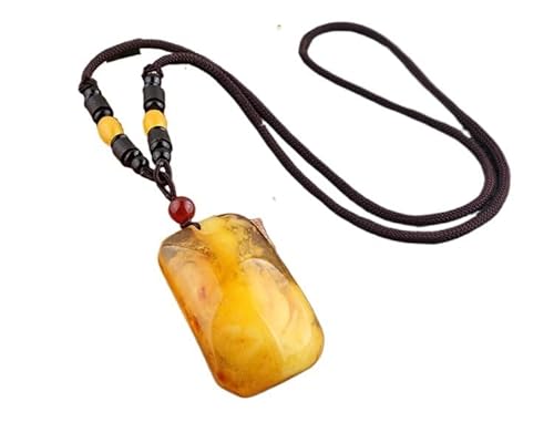 HUFFA Neue Lange Halskette im Ethno-Stil for Damen – Pulloverkette mit Anhänger und Sicherheitsschnalle(SquareBrandStyle) von HUFFA