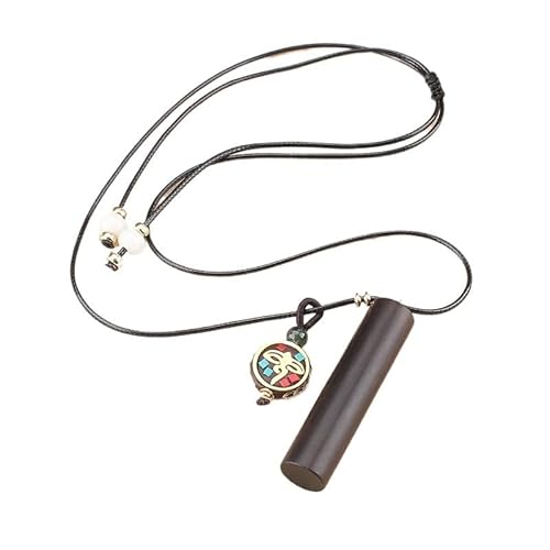 HUFFA Ping An Drachensäulen-Anhänger aus Ebenholzwolle for Damen – Stilvolle Accessoires(ColumnPingAn) von HUFFA