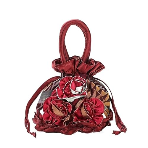 HUFFA Spitzenhandtasche for Damen – Stilvolle Handytasche for den Alltag, Partys und Abende(2413hongse) von HUFFA