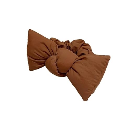 Haarschmuck mit dicker Baumwollschleife – Dickdarm-Haarring for stylische Hochsteckfrisuren(Caramel) von HUFFA