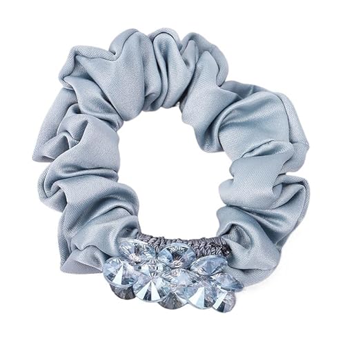 Haarseil Haarring Kopfbedeckung Darmring Damenhaar Pferdeschwanz Haarseil Haarschmuck(LightBlue) von HUFFA