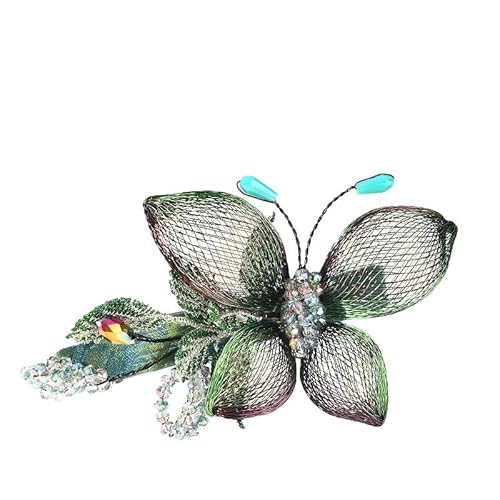 Kupferdraht handgefertigt hohl Schmetterling Haarnadel Farbverlauf Top Clip Feder Clip ein Zeichen Clip horizontale Clip Haarnadel(black) von HUFFA