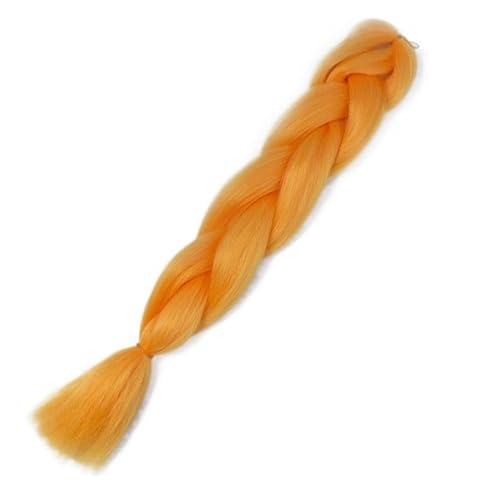 Ombre Synthetische Flechthaarverlängerungen Jumbo-Zöpfe for Frauen Zöpfe 24'' 100g Zweifarbiges Ombre(6/613) von HUFFA