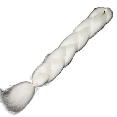 Ombre Synthetische Flechthaarverlängerungen Jumbo-Zöpfe for Frauen Zöpfe 24'' 100g Zweifarbiges Ombre(M#Purple) von HUFFA