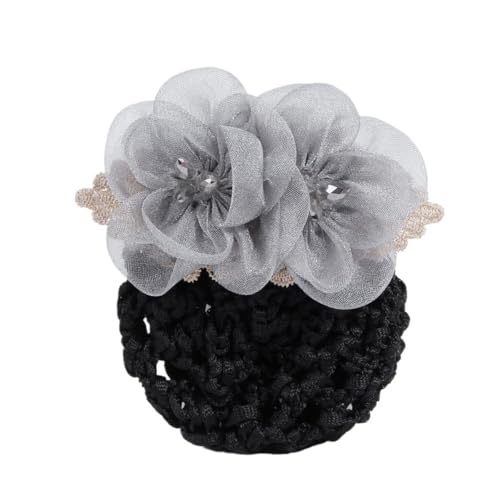 Professionelle Arbeit Haar Clip Zubehör Kopf Blume Haar Set Weibliche(Gray net) von HUFFA