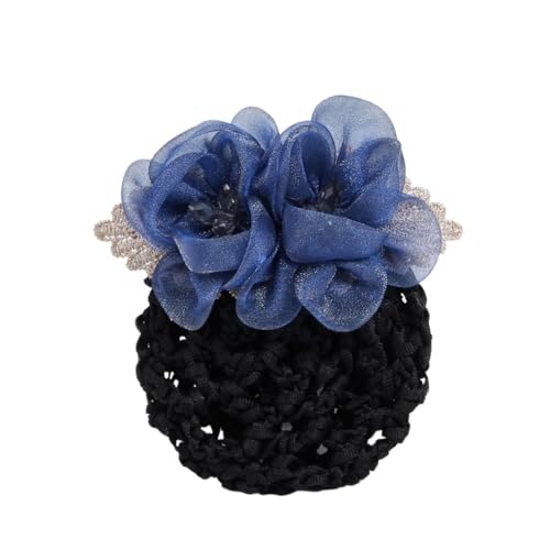 Professionelle Arbeit Haar Clip Zubehör Kopf Blume Haar Set Weibliche(Navyblue1 net) von HUFFA